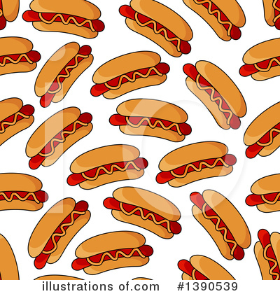 Royalty-Free (RF) Hot Dog Clipart Illustration by Vector Tradition SM - Stock Sample #1390539