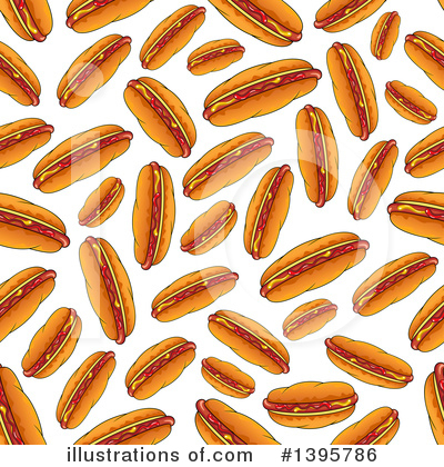 Royalty-Free (RF) Hot Dog Clipart Illustration by Vector Tradition SM - Stock Sample #1395786