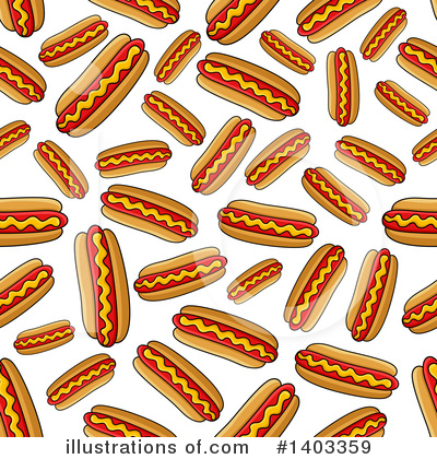 Royalty-Free (RF) Hot Dog Clipart Illustration by Vector Tradition SM - Stock Sample #1403359