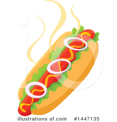 Royalty-Free (RF) Hot Dog Clipart Illustration by Vector Tradition SM - Stock Sample #1447135