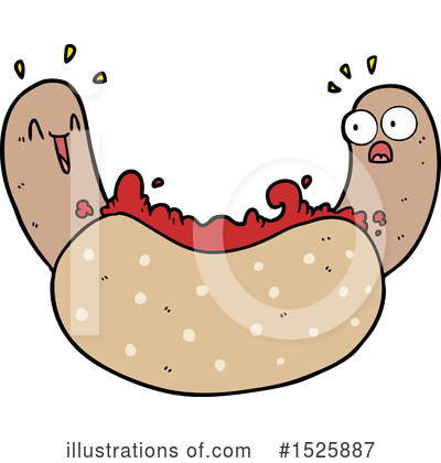 Royalty-Free (RF) Hot Dog Clipart Illustration by lineartestpilot - Stock Sample #1525887