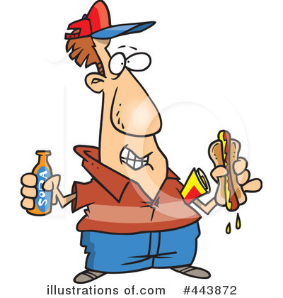 Royalty-Free (RF) Hot Dog Clipart Illustration by toonaday - Stock Sample #443872