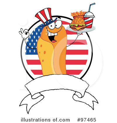 Royalty-Free (RF) Hot Dog Clipart Illustration by Hit Toon - Stock Sample #97465