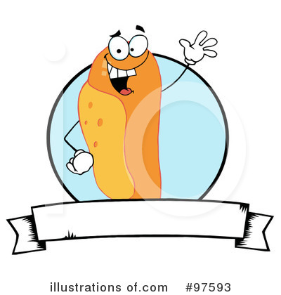 Royalty-Free (RF) Hot Dog Clipart Illustration by Hit Toon - Stock Sample #97593