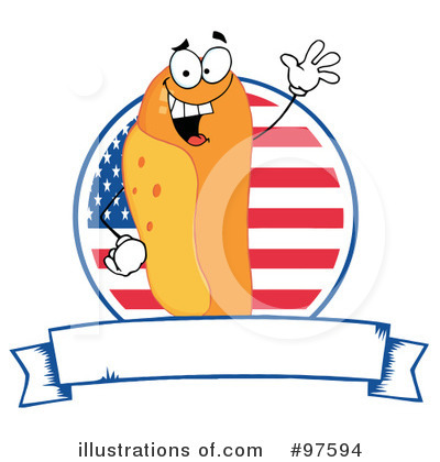 Royalty-Free (RF) Hot Dog Clipart Illustration by Hit Toon - Stock Sample #97594