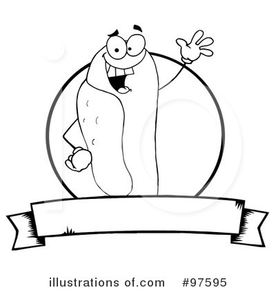 Royalty-Free (RF) Hot Dog Clipart Illustration by Hit Toon - Stock Sample #97595