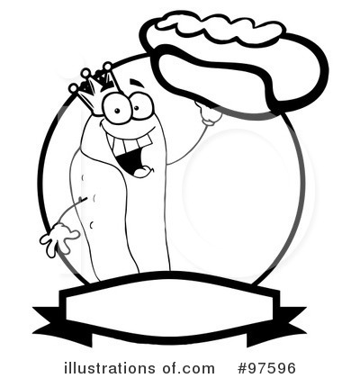 Royalty-Free (RF) Hot Dog Clipart Illustration by Hit Toon - Stock Sample #97596