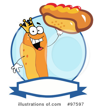 Royalty-Free (RF) Hot Dog Clipart Illustration by Hit Toon - Stock Sample #97597