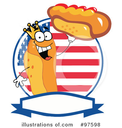 Royalty-Free (RF) Hot Dog Clipart Illustration by Hit Toon - Stock Sample #97598