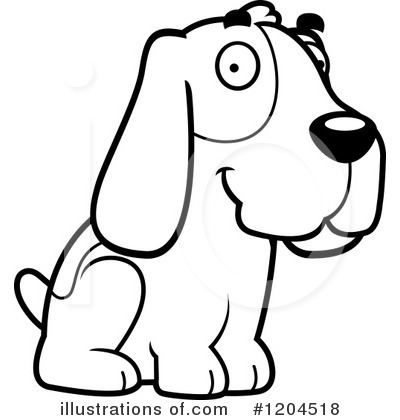Royalty-Free (RF) Hound Clipart Illustration by Cory Thoman - Stock Sample #1204518