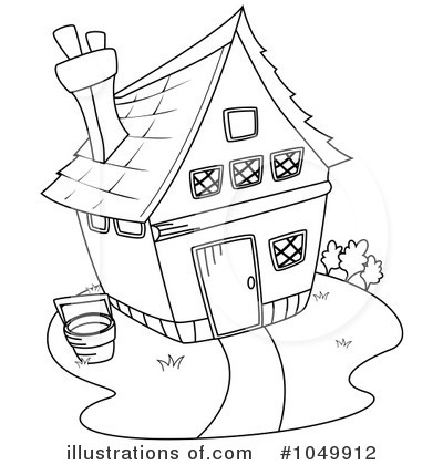 Royalty-Free (RF) House Clipart Illustration by BNP Design Studio - Stock Sample #1049912