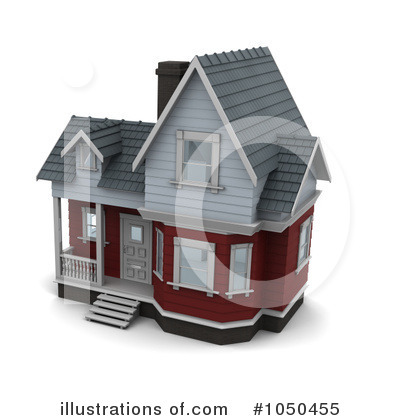 Royalty-Free (RF) House Clipart Illustration by KJ Pargeter - Stock Sample #1050455
