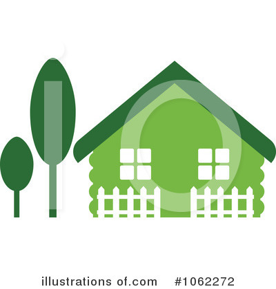 Green House Clipart #1062272 by Vector Tradition SM