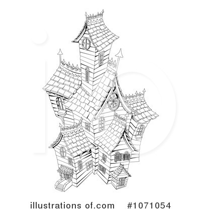Royalty-Free (RF) House Clipart Illustration by AtStockIllustration - Stock Sample #1071054