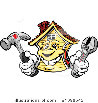 Royalty-Free (RF) House Clipart Illustration by Chromaco - Stock Sample #1096545