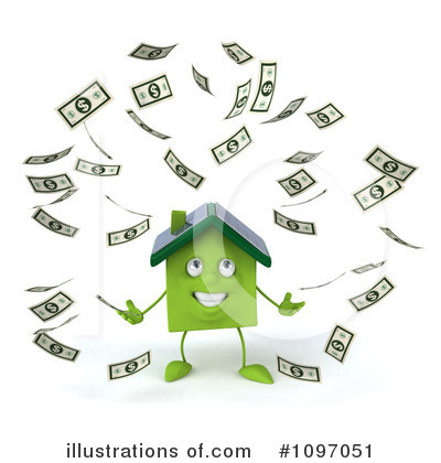 Green Home Clipart #1097051 by Julos