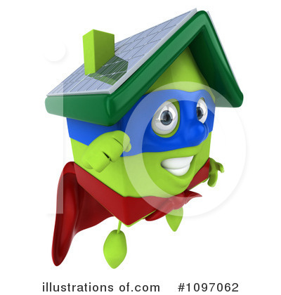 Green Home Clipart #1097062 by Julos