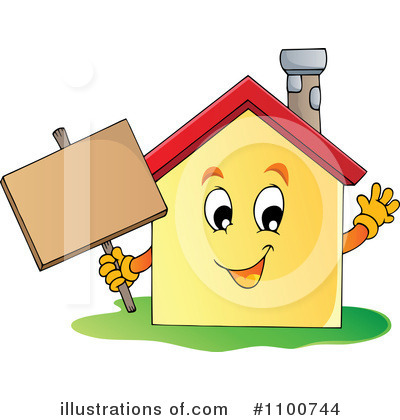Royalty-Free (RF) House Clipart Illustration by visekart - Stock Sample #1100744