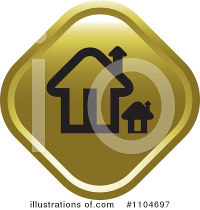 Royalty-Free (RF) House Clipart Illustration by Lal Perera - Stock Sample #1104697