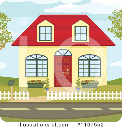 Royalty-Free (RF) House Clipart Illustration by Amanda Kate - Stock Sample #1107552