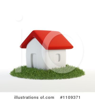 Royalty-Free (RF) House Clipart Illustration by Mopic - Stock Sample #1109371