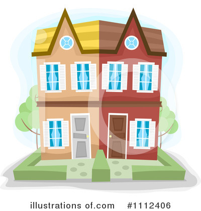 Royalty-Free (RF) House Clipart Illustration by BNP Design Studio - Stock Sample #1112406