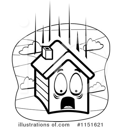 Royalty-Free (RF) House Clipart Illustration by Cory Thoman - Stock Sample #1151621