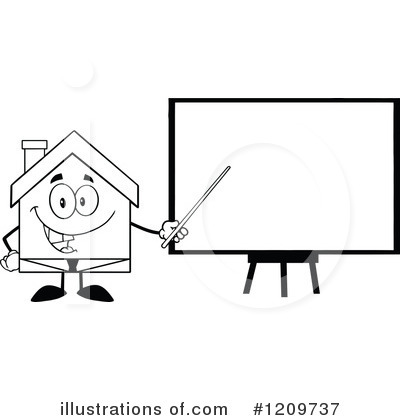 Royalty-Free (RF) House Clipart Illustration by Hit Toon - Stock Sample #1209737