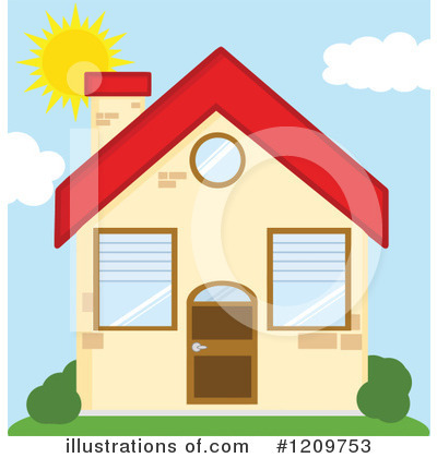 House Clipart #1209753 by Hit Toon