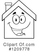 House Clipart #1209778 by Hit Toon