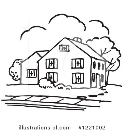 Royalty-Free (RF) House Clipart Illustration by Picsburg - Stock Sample #1221002