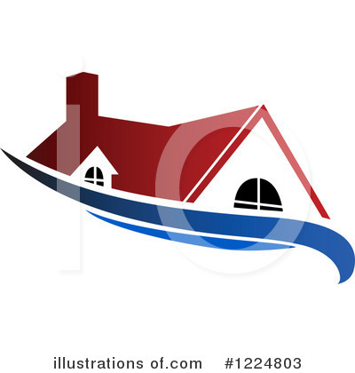 Royalty-Free (RF) House Clipart Illustration by Vector Tradition SM - Stock Sample #1224803