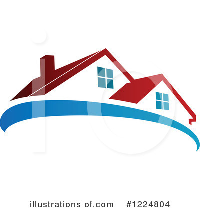Royalty-Free (RF) House Clipart Illustration by Vector Tradition SM - Stock Sample #1224804