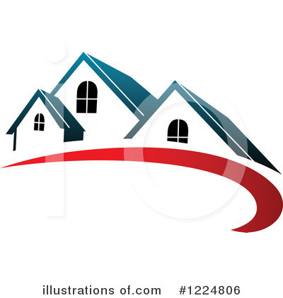 Royalty-Free (RF) House Clipart Illustration by Vector Tradition SM - Stock Sample #1224806
