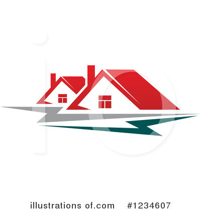 Royalty-Free (RF) House Clipart Illustration by Vector Tradition SM - Stock Sample #1234607