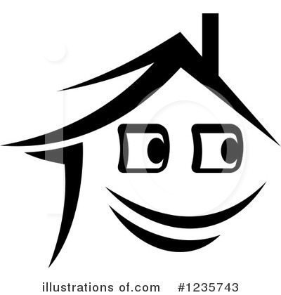 Royalty-Free (RF) House Clipart Illustration by Vector Tradition SM - Stock Sample #1235743