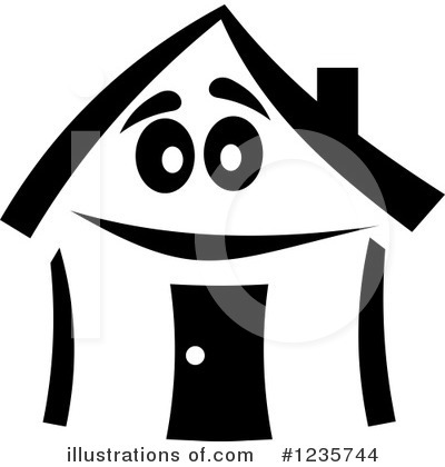 Royalty-Free (RF) House Clipart Illustration by Vector Tradition SM - Stock Sample #1235744