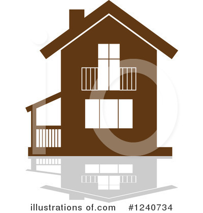 Royalty-Free (RF) House Clipart Illustration by Vector Tradition SM - Stock Sample #1240734