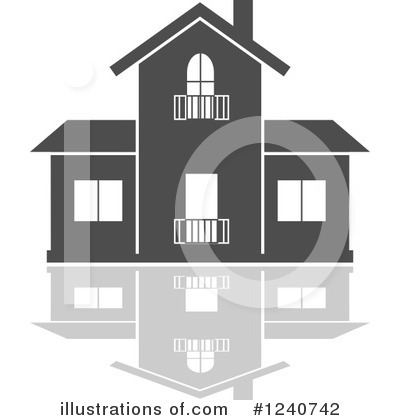 Royalty-Free (RF) House Clipart Illustration by Vector Tradition SM - Stock Sample #1240742