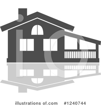 Royalty-Free (RF) House Clipart Illustration by Vector Tradition SM - Stock Sample #1240744