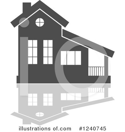 Royalty-Free (RF) House Clipart Illustration by Vector Tradition SM - Stock Sample #1240745