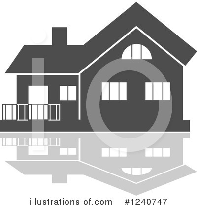 Royalty-Free (RF) House Clipart Illustration by Vector Tradition SM - Stock Sample #1240747
