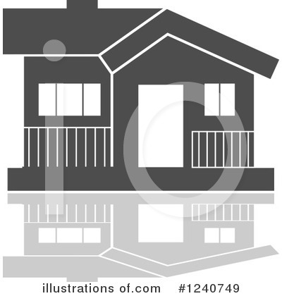 Royalty-Free (RF) House Clipart Illustration by Vector Tradition SM - Stock Sample #1240749