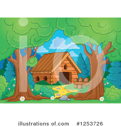 Royalty-Free (RF) House Clipart Illustration by visekart - Stock Sample #1253726