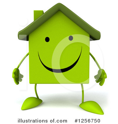 Green Home Clipart #1256750 by Julos