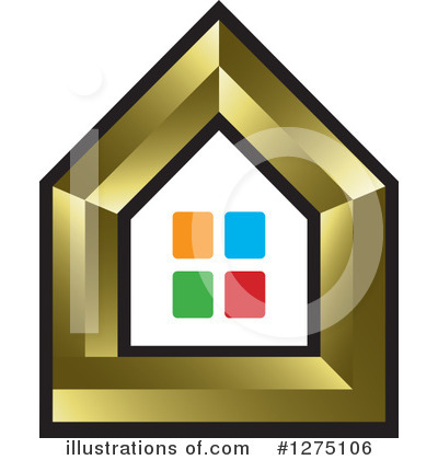 Royalty-Free (RF) House Clipart Illustration by Lal Perera - Stock Sample #1275106