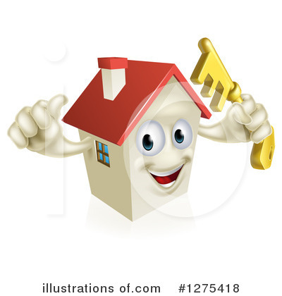 House Key Clipart #1275418 by AtStockIllustration
