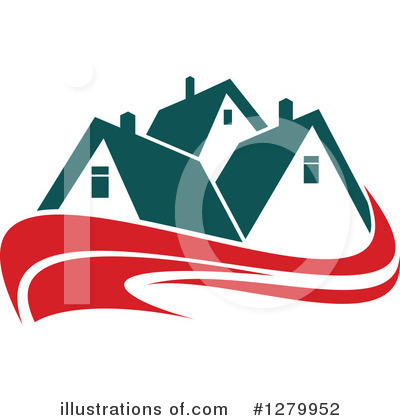 Royalty-Free (RF) House Clipart Illustration by Vector Tradition SM - Stock Sample #1279952