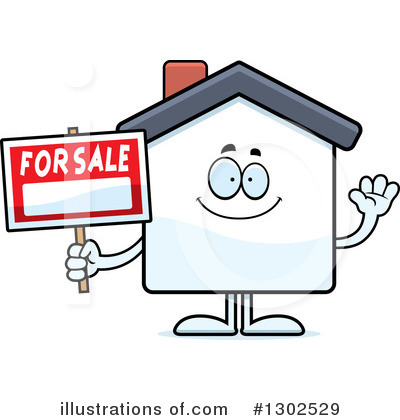 Royalty-Free (RF) House Clipart Illustration by Cory Thoman - Stock Sample #1302529
