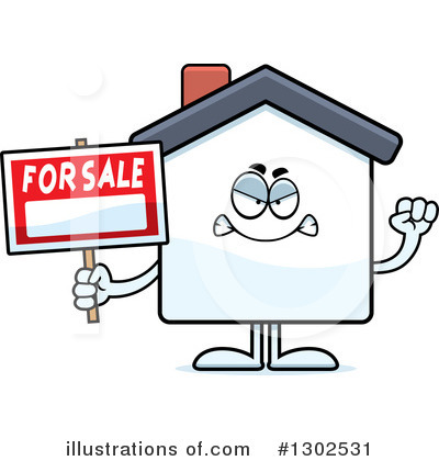 Royalty-Free (RF) House Clipart Illustration by Cory Thoman - Stock Sample #1302531
